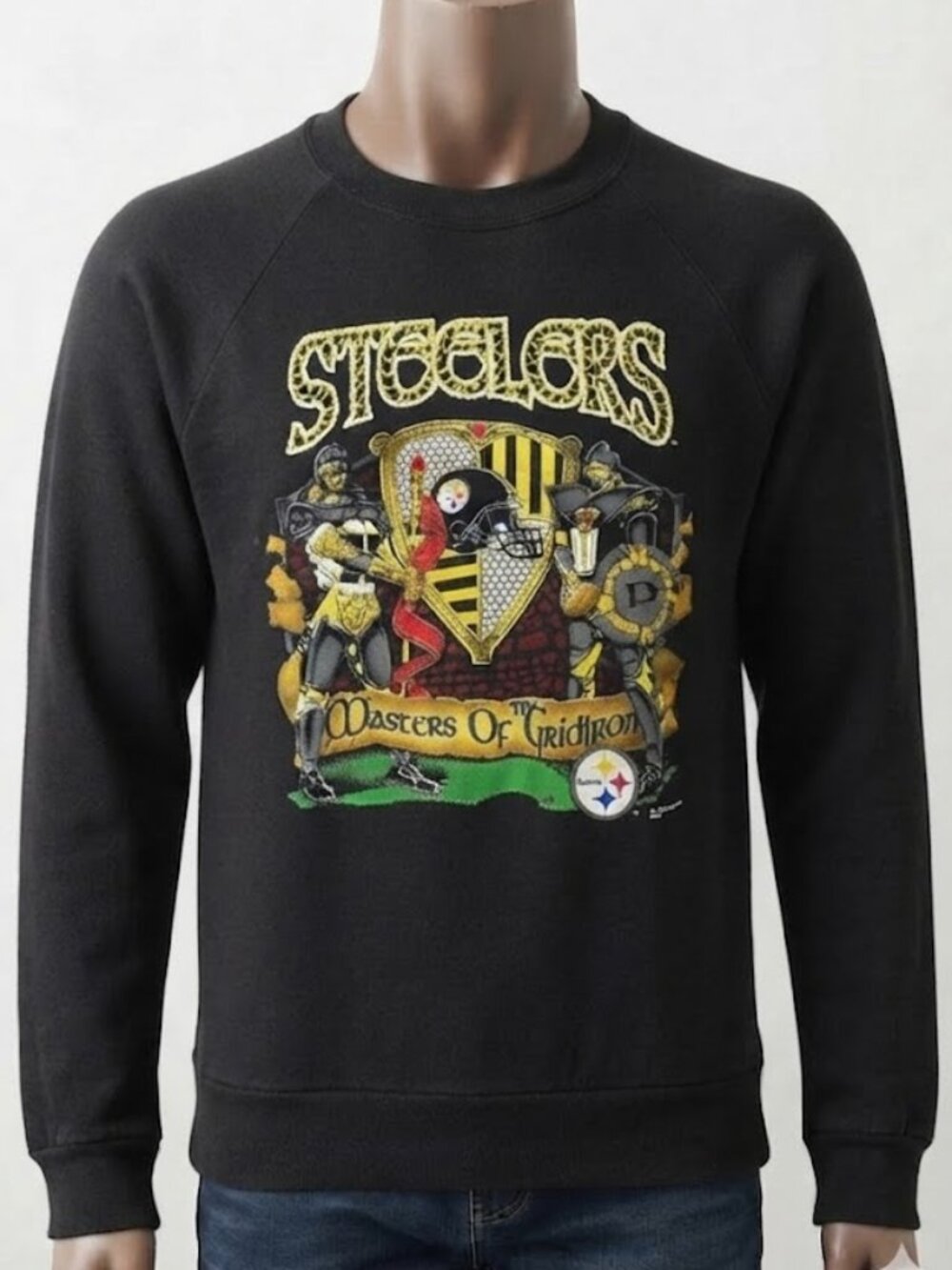 Pittsburgh Steelers 1991 Masters Of Gridiron Vintage Shirt Sweatshirt Men's L